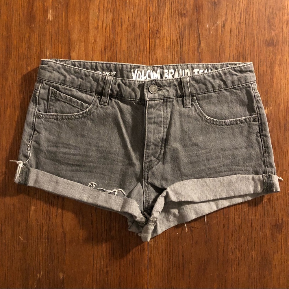 Volcom Denim Shorts with Rolled Cuff